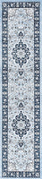 Palmette Modern Persian Floral Soft Area Rug  Blue/Navy