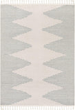 Zella Grey Tribal Diamond Medallion Soft Rug