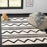 Kids Collection SFK907N Handmade Moroccan Wool Area Rug Navy / Ivory