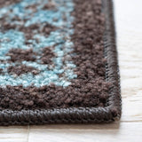 Maples Rugs Pelham Vintage Kitchen Rugs Non Skid Blue/Walnut