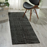 Animal Print Modern Contemporary Charcoal Polyester Area Rug