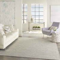 Flat-Weave Indoor/Outdoor Light Grey Area Rug