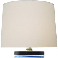 Samm 15" High Blue and White Cylinder Vase Accent Table Lamp