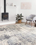 Loloi II Lucia Collection LUC-01 Grey / Sunset, Transitional 7'-9" x 10'-6" Area Rug