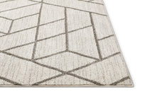 Modern Geometric Angles Tiles Ivory Area Rugs