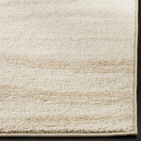 Modern Wave Distressed Soft Area Rug, Cream / Champagne