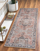 Machine Washable Area Rugs, Persian Vintage Medallion Boho Rug for Living Room Rugs - Stain Resistant & Non-Slip