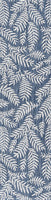 Nevis Palm Frond Indoor/Outdoor Navy/Ivory soft Area Rug