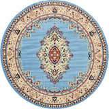 Traditional Light Blue Soft Area Rug