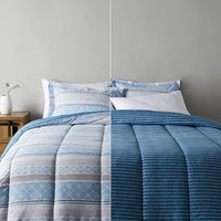 Ultra-Soft Light-Weight Microfiber Reversible Comforter Bedding Set
