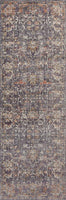 Chris Loves Julia x Loloi Rosemarie ROE-04 Graphite / Multi Oriental Area Rug 18" x 18" Sample Swatch
