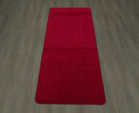 Softy Solid Non-Slip Kitchen/Bath Rug, Red