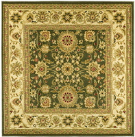 Lyndhurst Collection Traditional Oriental Non-Shedding Stain Resistant Living Room Bedroom Soft  Area Rug Sage / Ivory