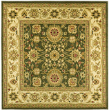 Lyndhurst Collection Traditional Oriental Non-Shedding Stain Resistant Living Room Bedroom Soft  Area Rug Sage / Ivory