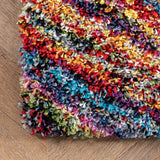 Ardelle Swirl Shag Rug,  Multi