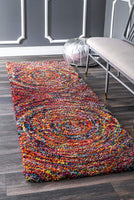 Ardelle Swirl Shag Rug,  Multi