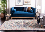 Madison Collection  Boho Chic Medallion Distressed Non-Shedding Stain Resistant Living Room Bedroom Area Rug Beige / Black