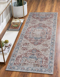 Machine Washable Area Rugs, Persian Vintage Medallion Boho Rug for Living Room Rugs - Stain Resistant & Non-Slip