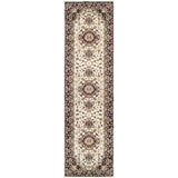 Traditional Design Ivory/Red Area Rug