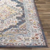 Anja Oriental Medallion Area Rug, Teal