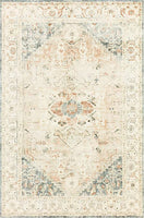 Rosette ROS-01 Beige / Multi, Traditional Area Rug