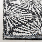 Montauk Collection MTK606H Handmade Cotton Area Rug Aqua / Ivory