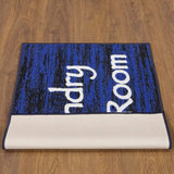 Laundry Collection Area Rug, Blue Striped