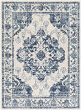 Delney Blue Soft Area Rug Navy