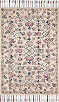 Loloi II Elka Collection ELK-02 Ivory / Multi, Transitional 7'-9" x 9'-9" Area Rug