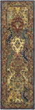 Heritage Collection Handmade Traditional Oriental Premium Wool Area Rug Multi / Burgundy