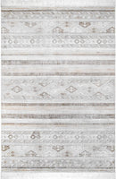 Roseline Vintage Tribal Area Rug, Grey