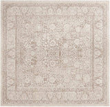 Reflection Collection Vintage Distressed Soft Area Rug Beige / Cream