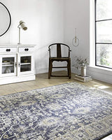 Loloi II Teagan Collection TEA-03 Denim / Pebble, Traditional 11'-6" x 15' Area Rug