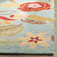 Handmade Premium Blossom Multi Wool Soft Area Rug