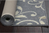 Maples Rugs Area Rug - Eleanor  Non Slip  Grey