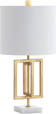 Anya 20.25" Metal/Marble LED Table Lamp Gold Leaf