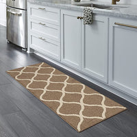 Maples Rugs Rebecca Contemporary Kitchen Rugs Brown/White