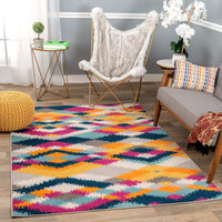 Geometric Multi Area Rug