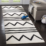 Kids Collection SFK907N Handmade Moroccan Wool Area Rug Navy / Ivory