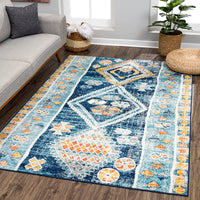 Tribal Geometric Boho Entryways and Hallways Soft Area Rug