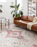Loloi II Skye Collection SKY-03 Turquoise / Terracotta, Traditional 2'-0" x 5'-0" Accent Rug