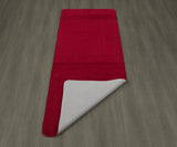 Softy Solid Non-Slip Kitchen/Bath Rug, Red