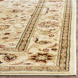 Traditional Oriental Area Rug Ivory/Red