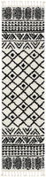 Tessa Ivory Moroccan Shag Diamond Trellis Pattern Soft Area Rug