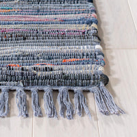 Hand Woven Purple and Multi Cotton Area Rug
