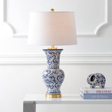 Leo 28.5" Chinoiserie LED Table Lamp Blue/White