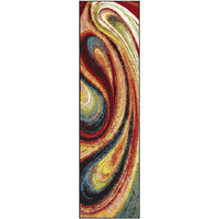 Abstract Multi-color Soft Area Rugs