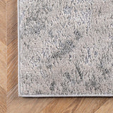 Cyn Abstract Silver Grey Tan Soft Area Rug