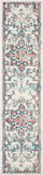 Boho Chic Medallion Distressed Soft Area Rug, Cream / Blue