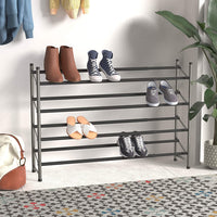 Easy Assemble Shoe Rack - 4-Tier, Rose Gold